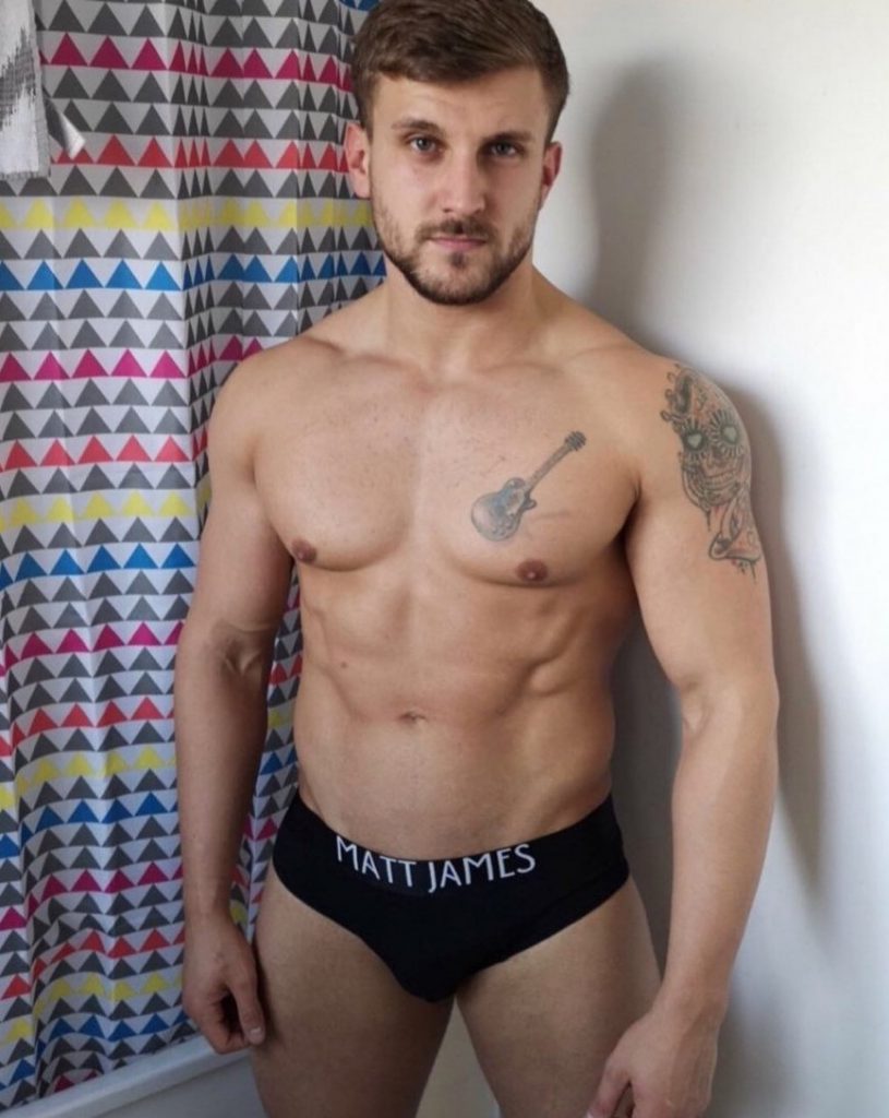 Ryan Yule - Matt James underwear - black briefs