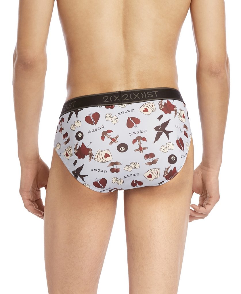 2XIST - Graphic Micro No Show Brief - Traditional Tattoo