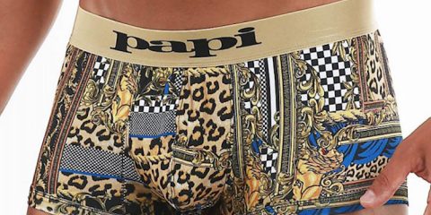 Papi underwear - Baroque Patchwork Trunks