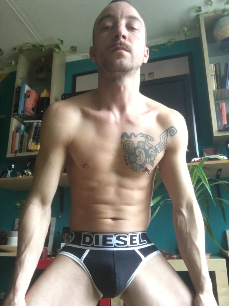 Men and underwear Stay at Home with Michal in Diesel underwear