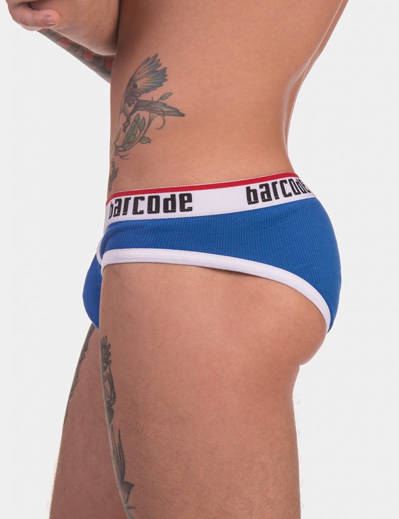 Barcode Berlin underwear - Briefs Kai Royal Blue with White
