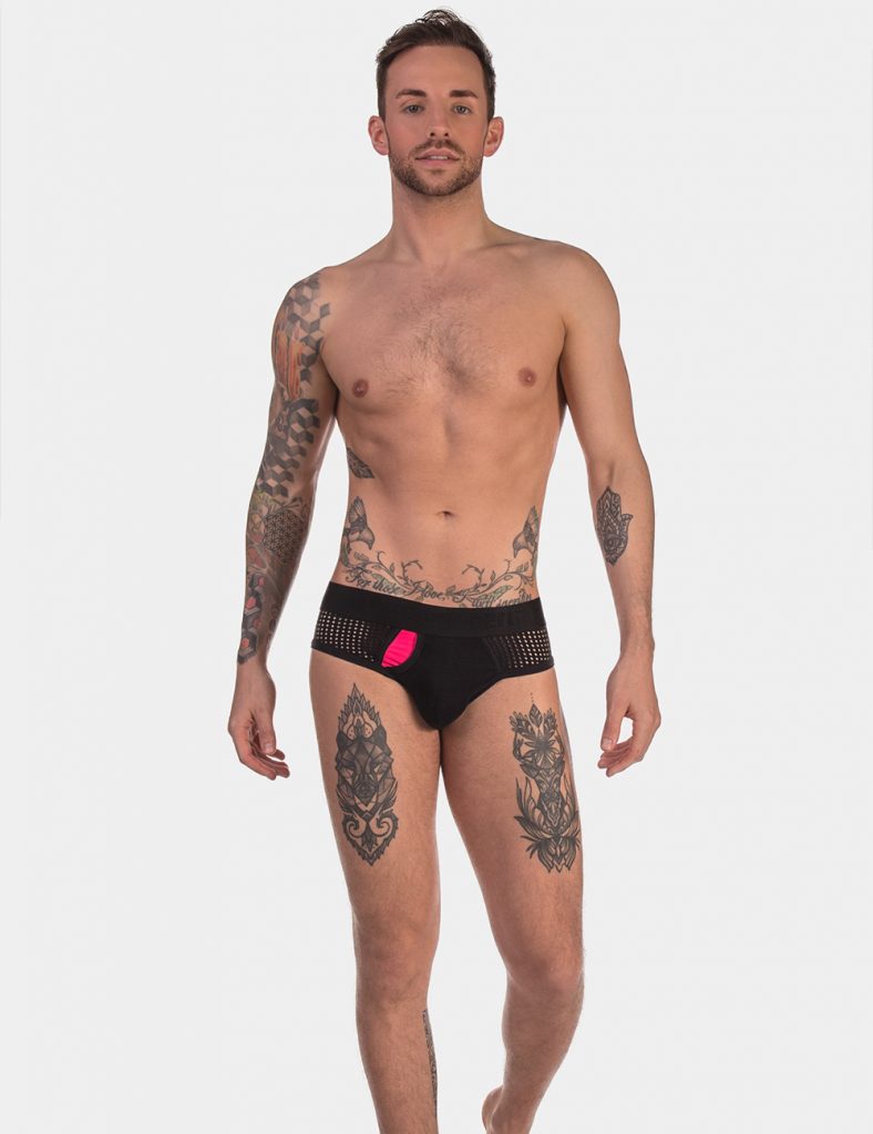 Barcode Berlin - Briefs Oliver - Black with Pink
