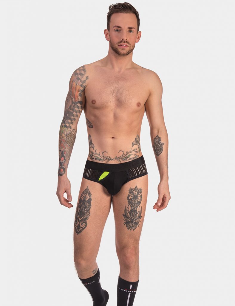 Barcode Berlin - Briefs Oliver - Black with Yellow