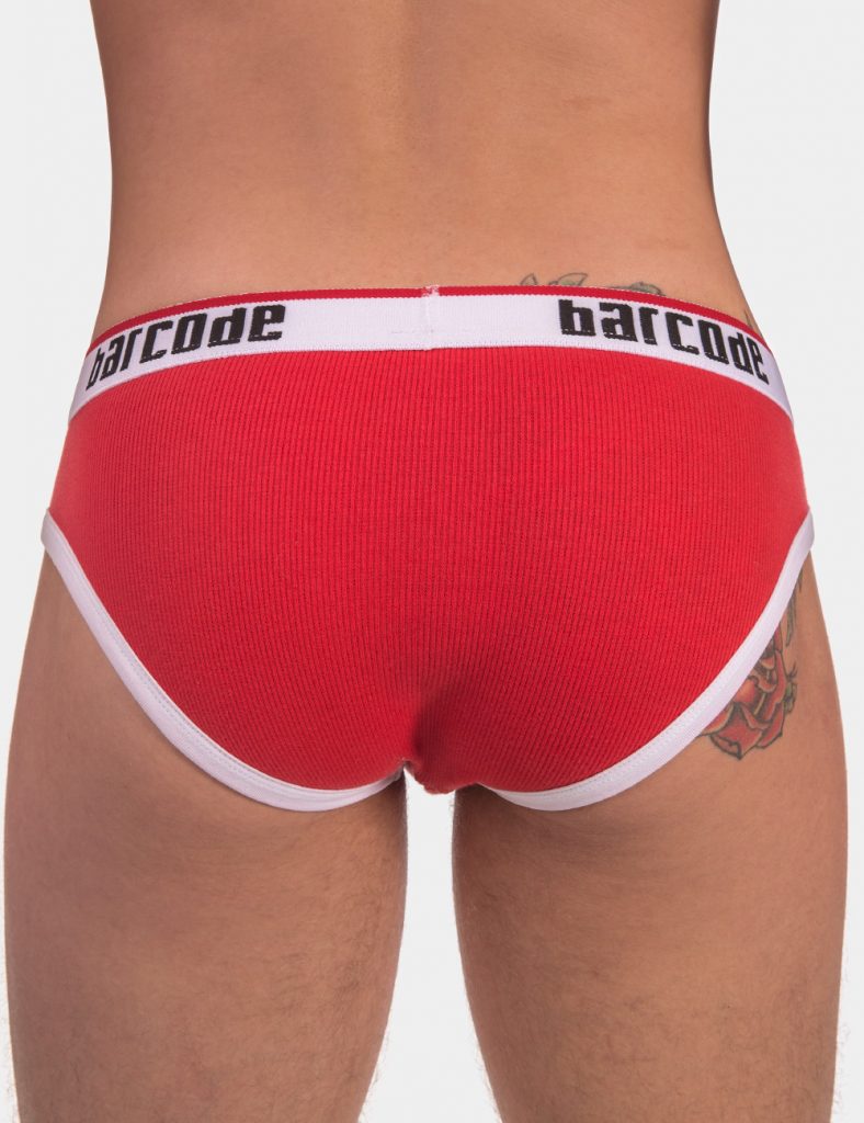Barcode Berlin underwear - Briefs Kai Red with White