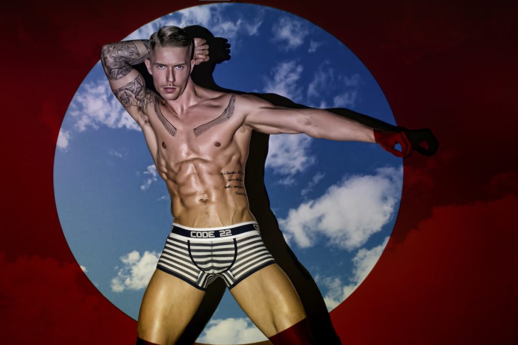 CODE 22 underwear - Naval Boxers - Model Tomi Lappi by Joan Crisol
