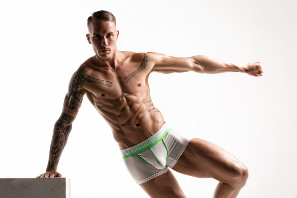CODE 22 underwear - Neo Gym Boxers - Model Tomi Lappi by Joan Crisol