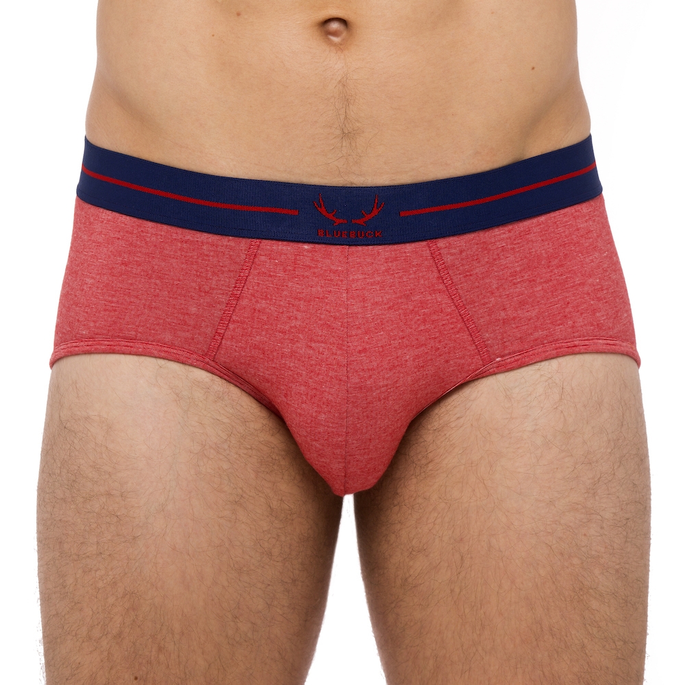 Bluebuck red recycled mens underwear briefs