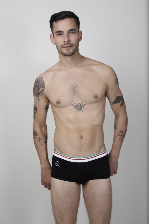 Ultimo Bacio - Italian underwear Boxerino trunks black