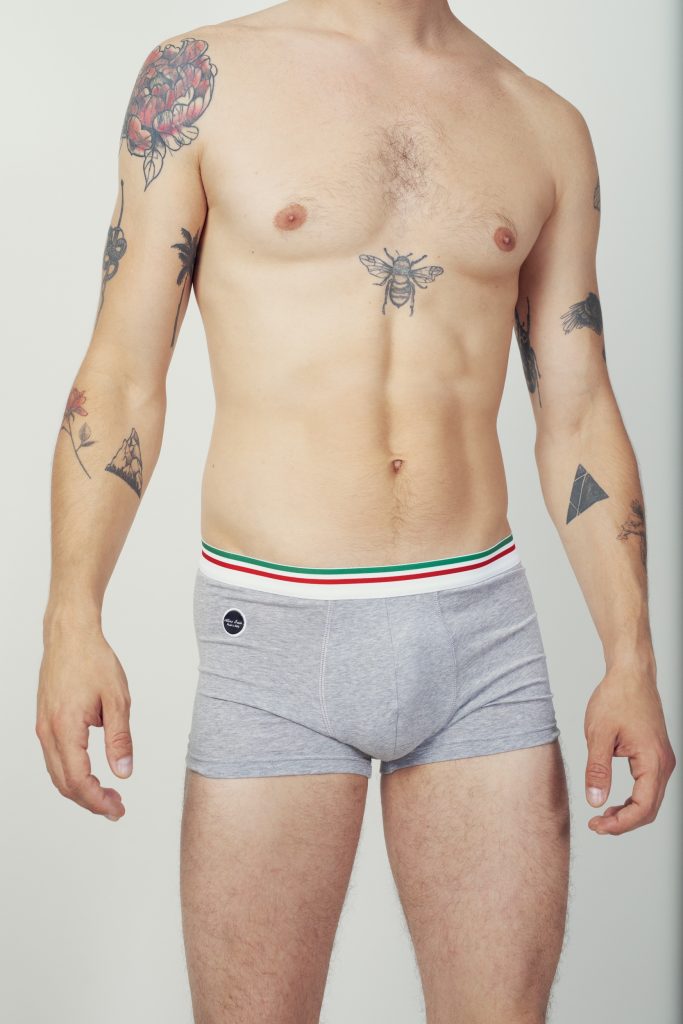 Ultimo Bacio - Italian underwear Forza Boxer briefs Grey 