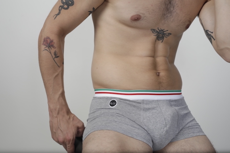 Ultimo Bacio - Italian underwear Forza Boxer briefs Grey