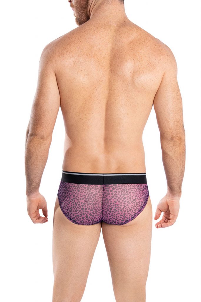 Hawai Knitted Pattern Hip Brief Underwear Fuchsia