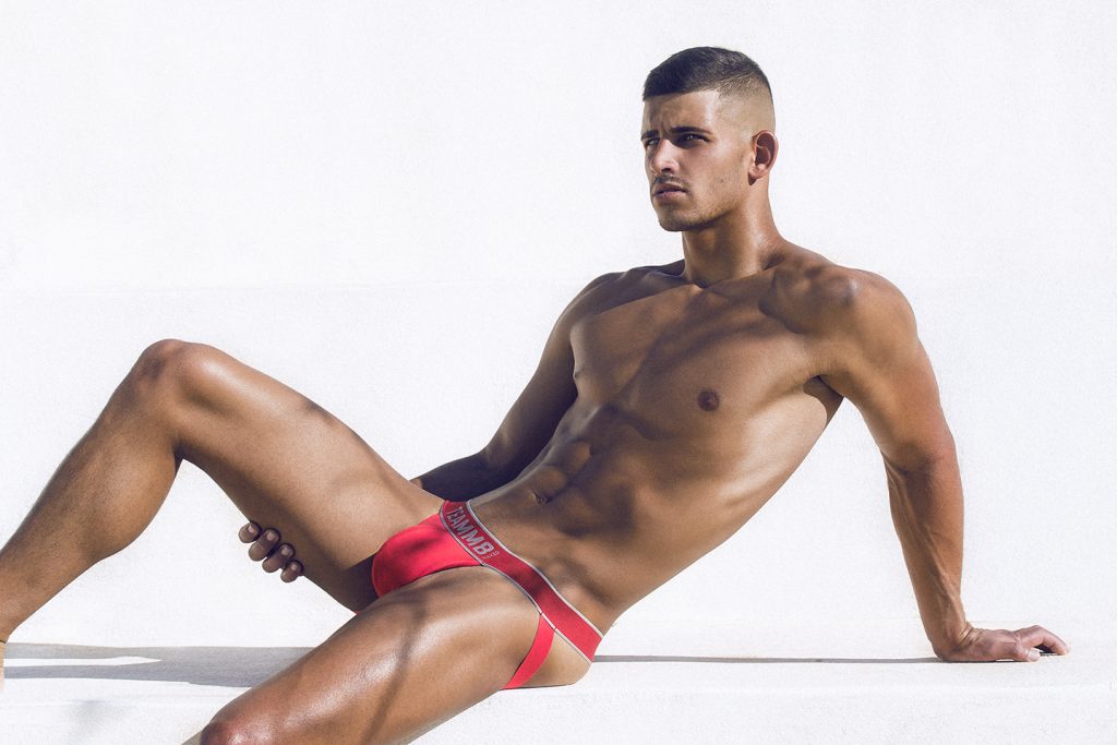 teamm8 underwear - naked jockstrap red
