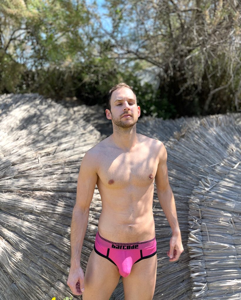 Barcode Berlin - Solger Briefs Pink - Model Stathis for Men and Underwear