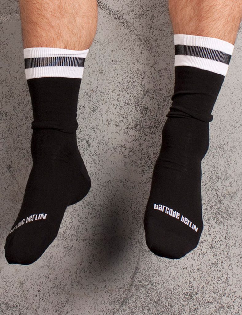Barcode Berlin - City Socks black with white