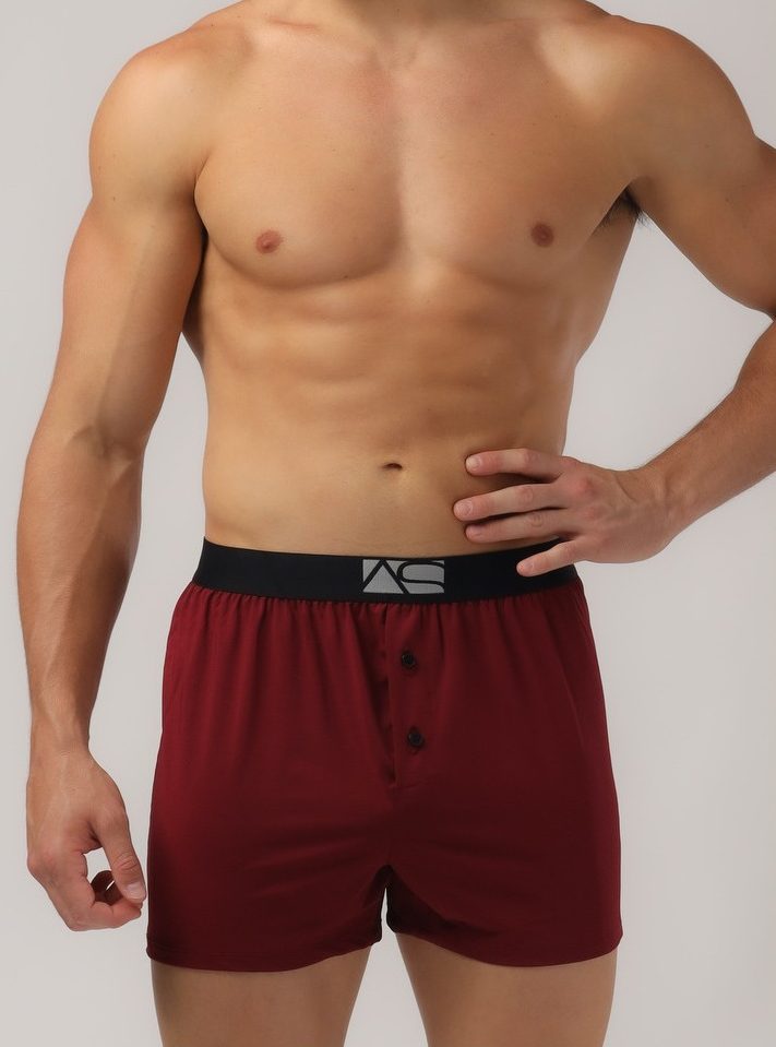 Adam Smith - Modern Boxer - Burgundy