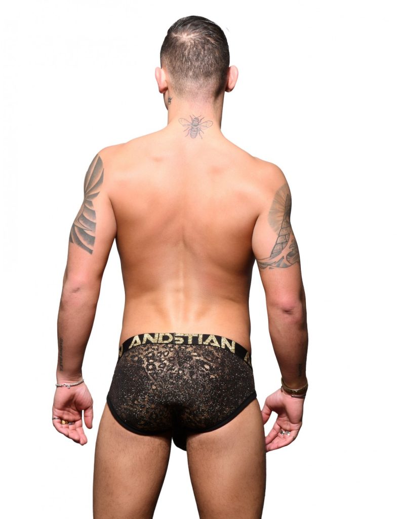 Andrew Christian - Glam Animal Brief w/ Almost Naked - Black Gold