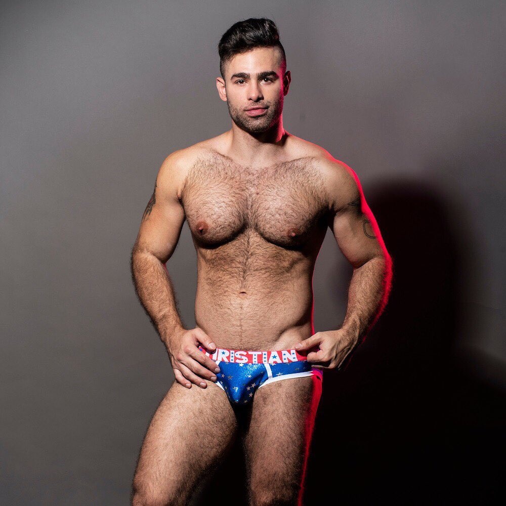 Be your own superhero with the unique Superhero Brief with shiny texture, four way stretch fabric and silver stars by Andrew Christian! Add it to your collection:
___
https://menandunderwear.com/shop/underwear/andrew-christian-superhero-brief-w-almost-naked
