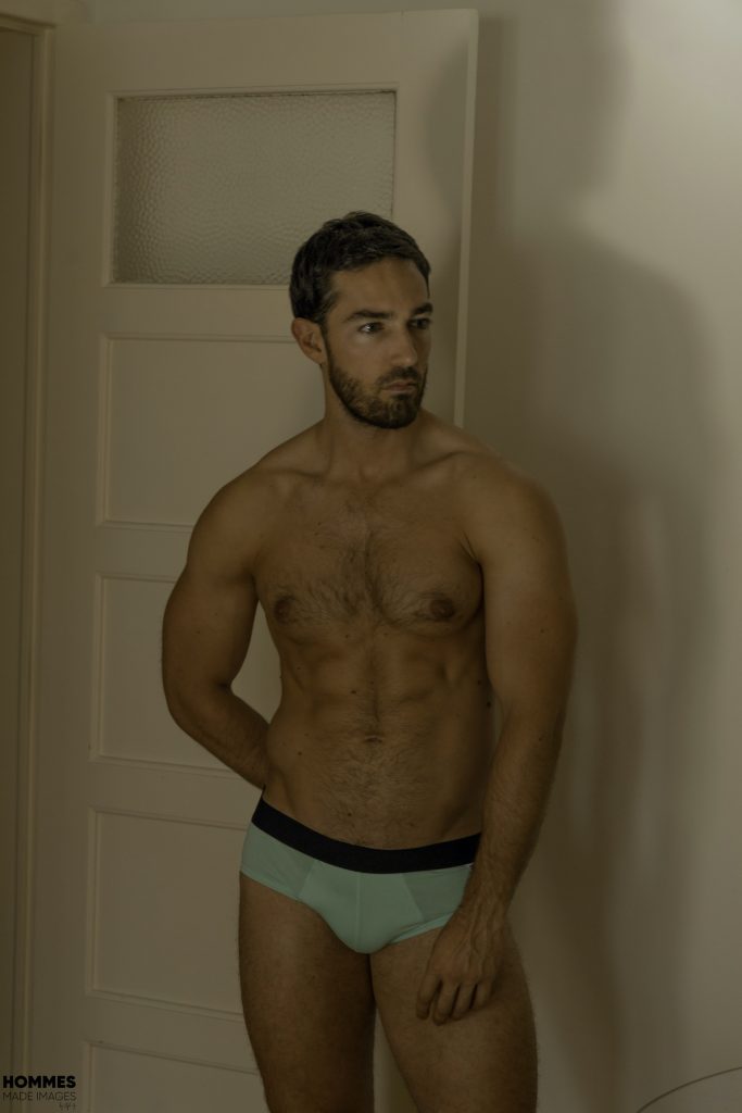 LeBeauTom underwear green briefs - Model Jeremy by Hommes Made images