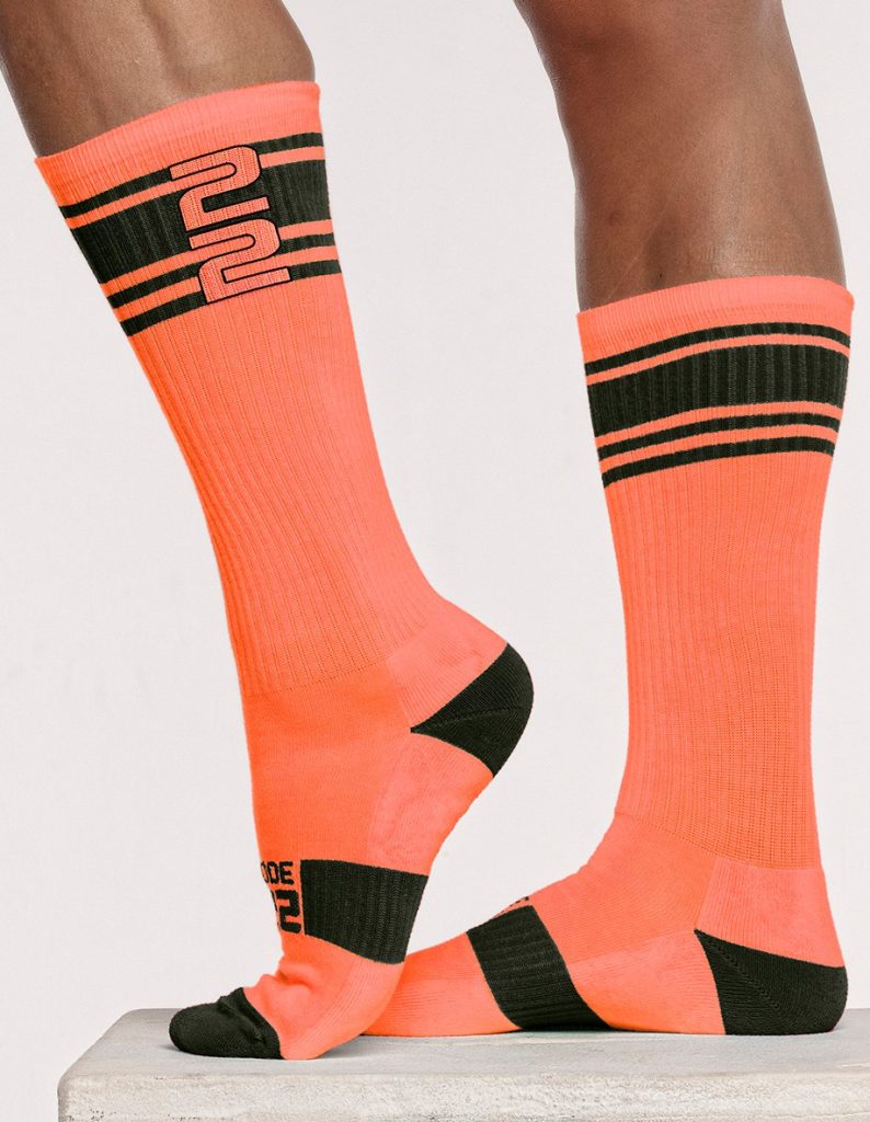 CODE 22 - Active Neon Socks - Coral