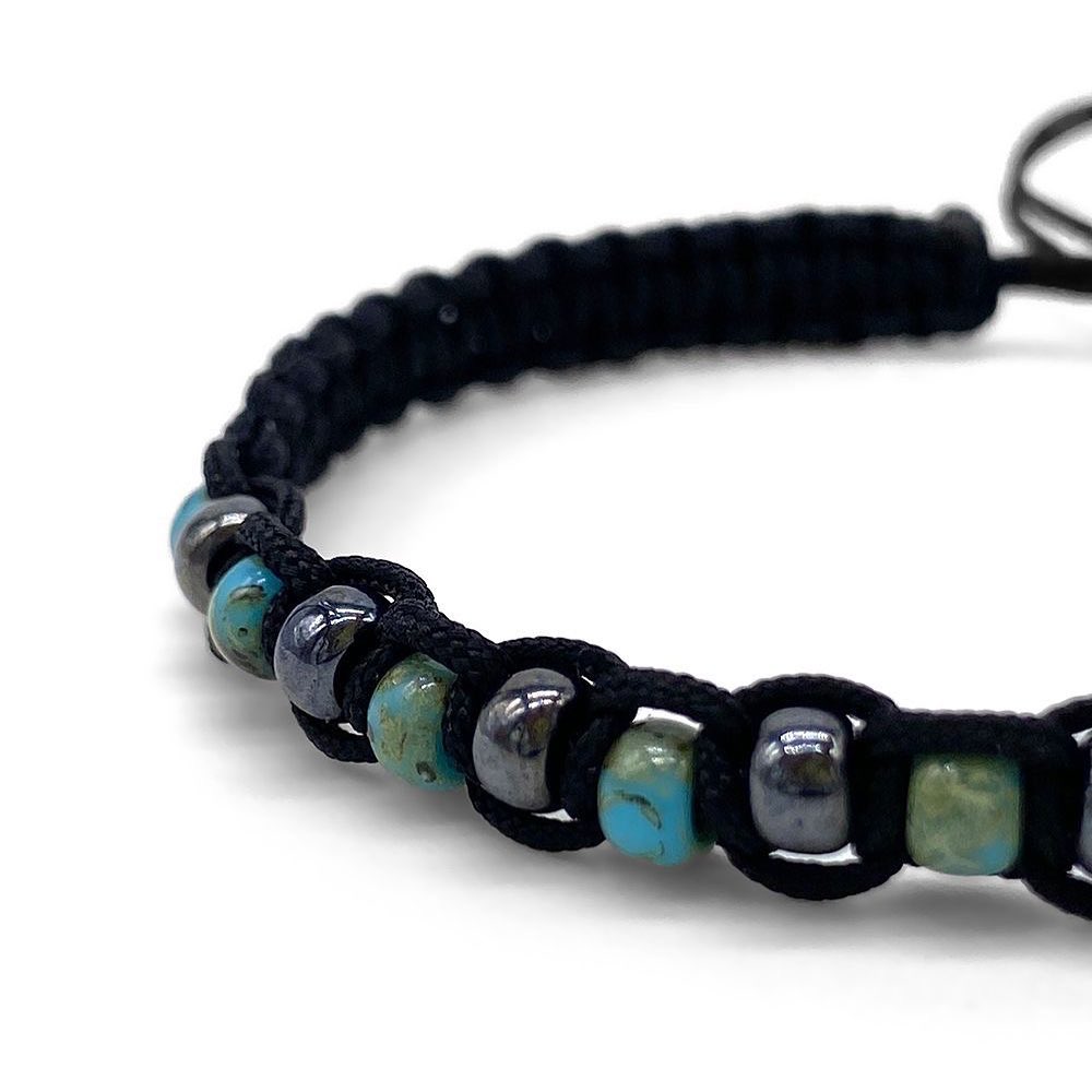 New arrivals this week! Beautiful bracelets for your wrist, such as this amazing black and turquoise square knot piece, handcrafted by Zosimi Beads. Check it out:
____
menandunderwear.com/shop/accessories