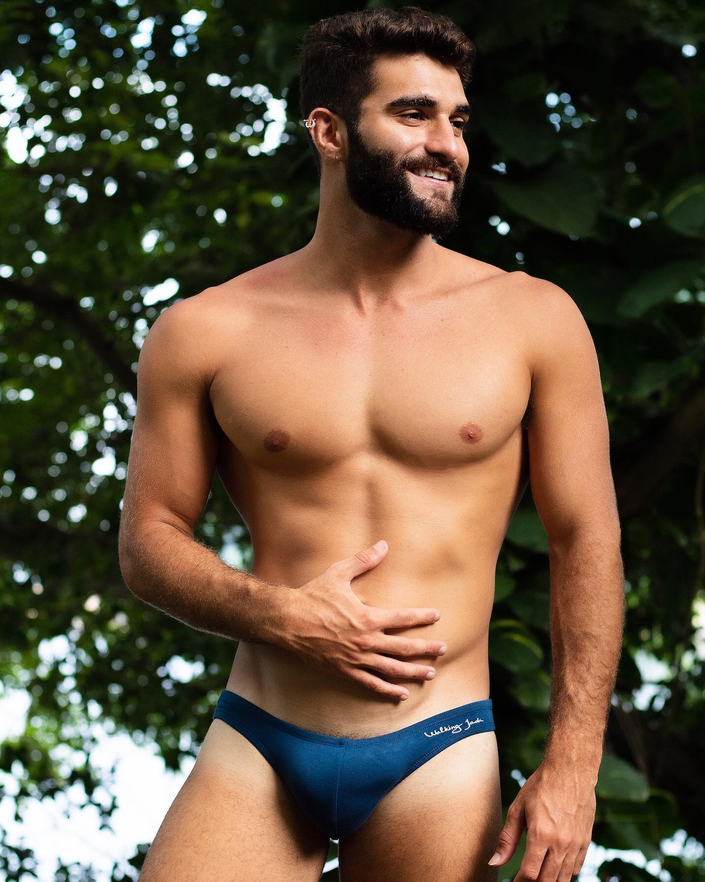 The Micro Briefs of Walking Jack in navy blue. These men's bikinis feature a super low, super sexy style and are made from organic cotton. Check them out:
_____
menandunderwear.com/shop