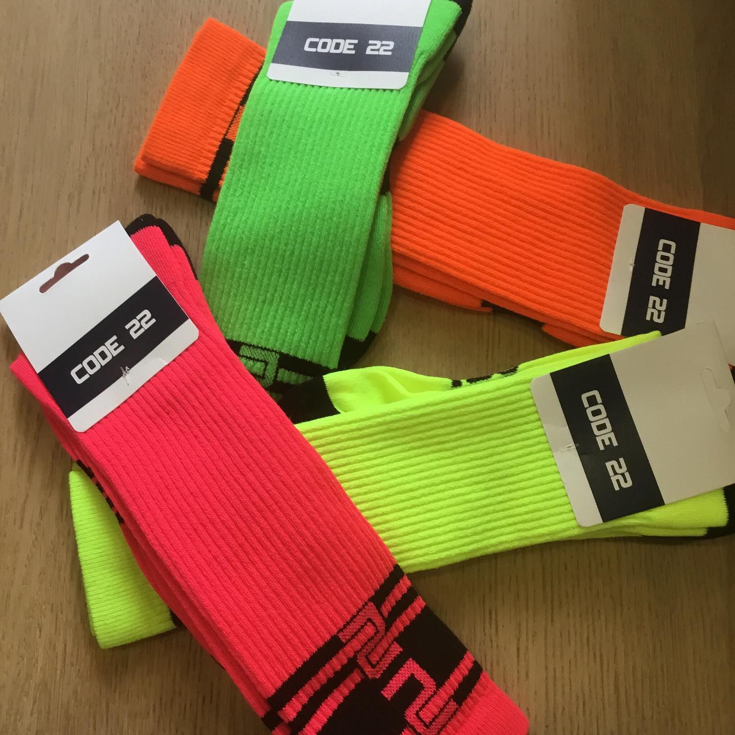 The bright and vibrant Active Neon socks by CODE 22 are back! Made from Drytex, a fabric that allows your skin to breathe better in four amazing colours! Check out all socks available:
____
menandunderwear.com/shop