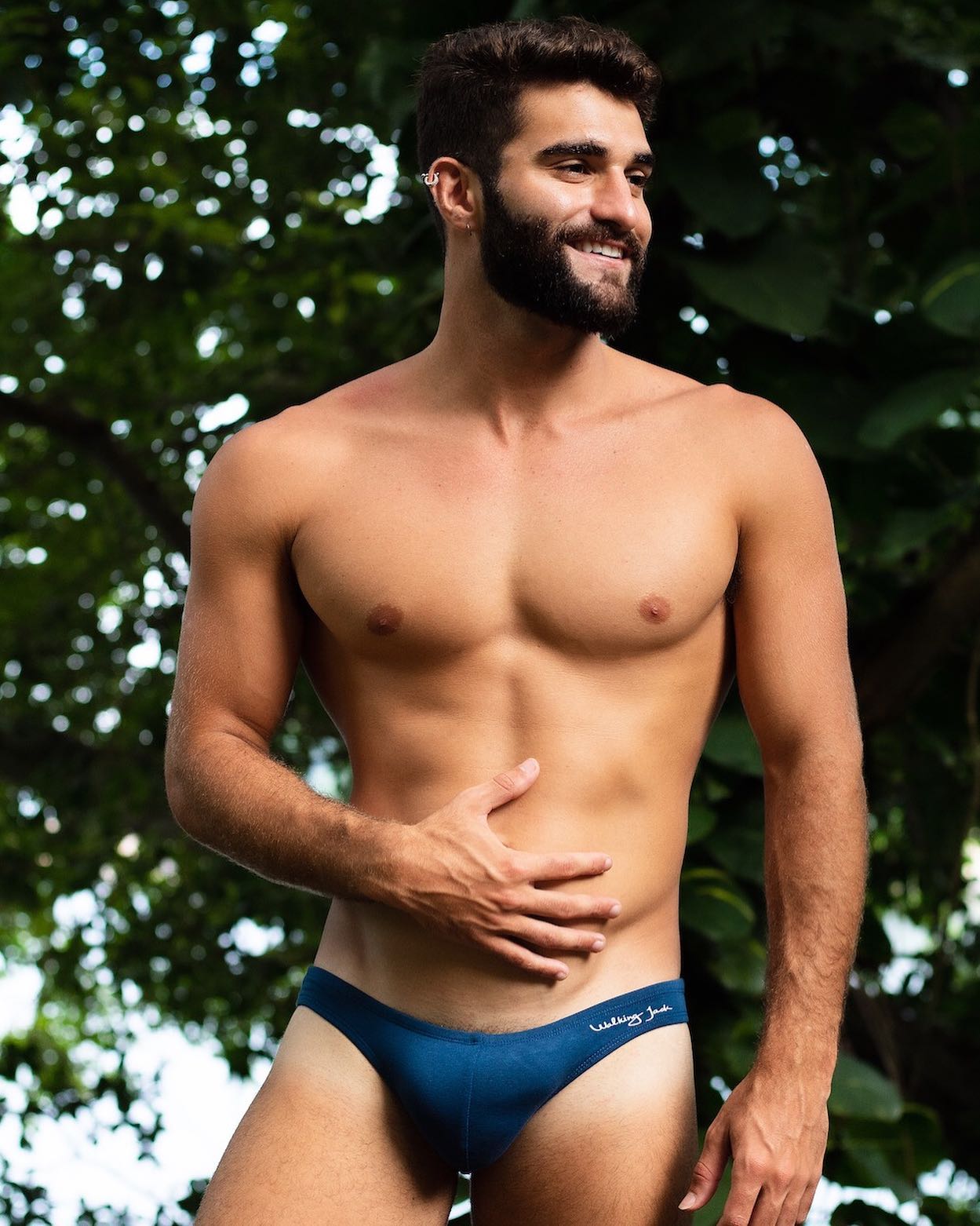 This is the sexiest creation of the Greek brand Walking Jack! The new navy blue Micro Briefs are made with organic cotton, GOTS certified in a slim fitting, extremely low-rise mini briefs style with covered elastics around the waist and the legs to keep it in place. Check it out:
____
menandunderwear.com/shop