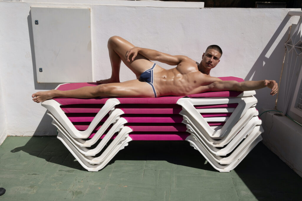 Marcuse Underwear Arose Thong Navy - Model Georgi by Attila Kiss