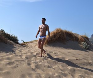 Stathis Kapravelos - Walking Jack underwear Sea Print briefs
