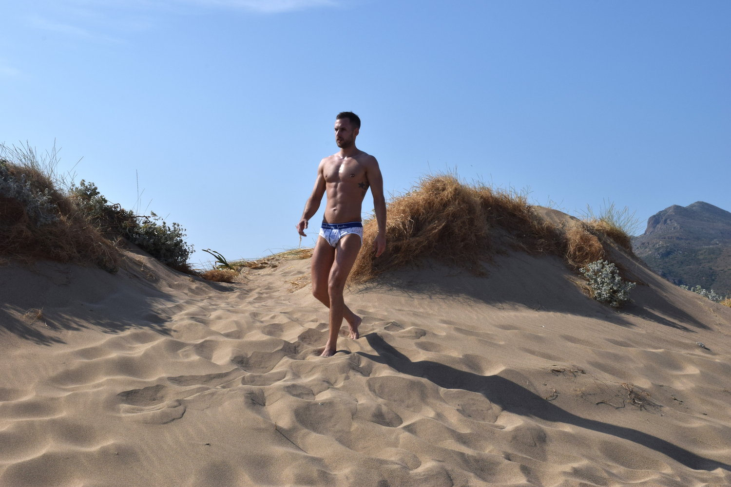 Stathis Kapravelos - Walking Jack underwear Sea Print briefs