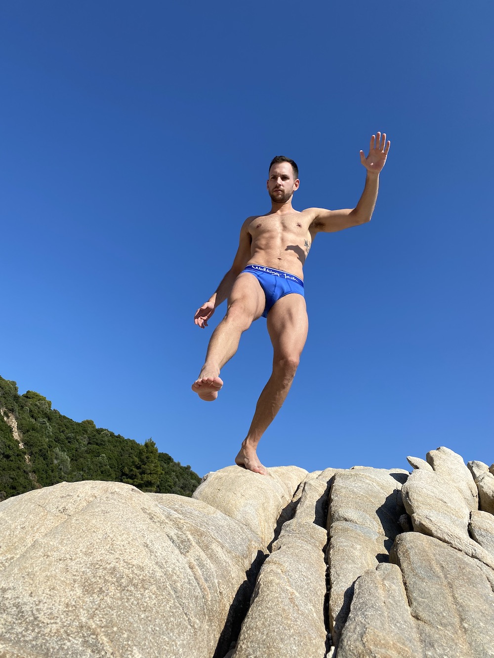 Walking Jack underwear - Bluebird Solid Briefs - Stathis - Summer Vibes