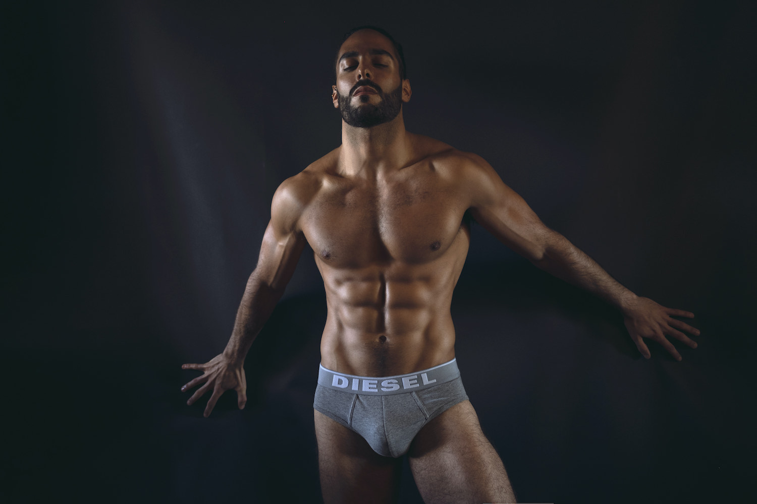Diesel Underwear -Model Idan Guetta by Hair, Light and Shadow