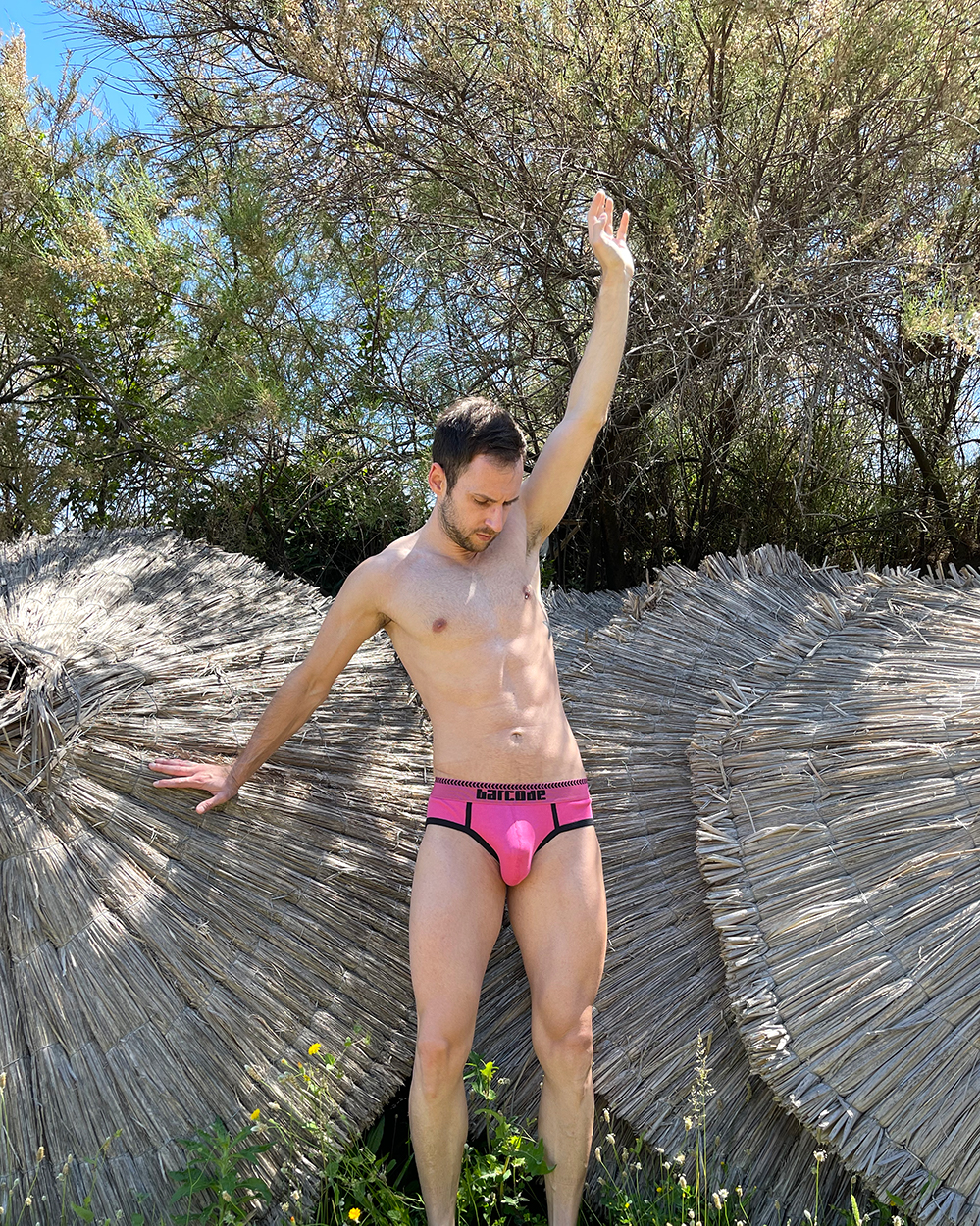 Barcode Berlin - Solger Briefs Pink - Model Stathis for Men and Underwear