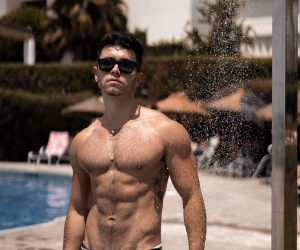 Model Alex photographed by Lawrence G. - Exodia swimwear