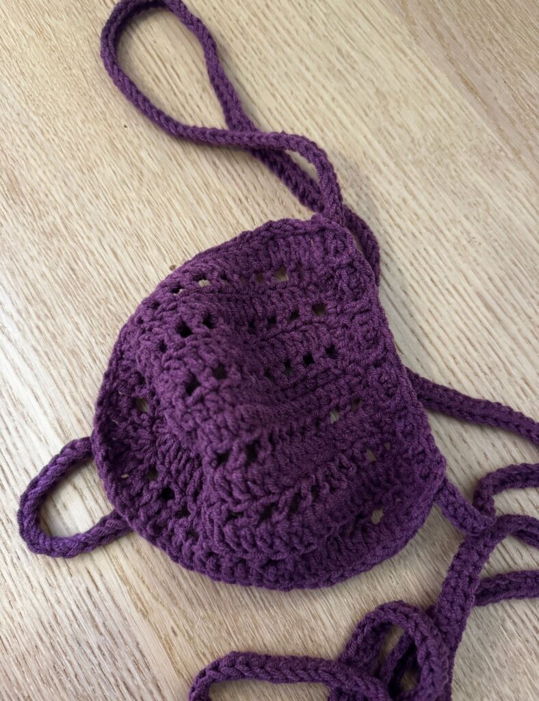 Plexis - Handmade Men's String Crochet Knitted underwear Dark Purple