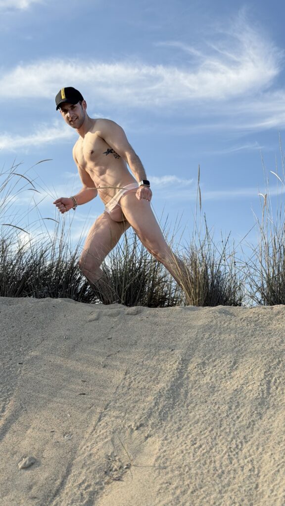 Model Stathis in Marcuse Swimwear