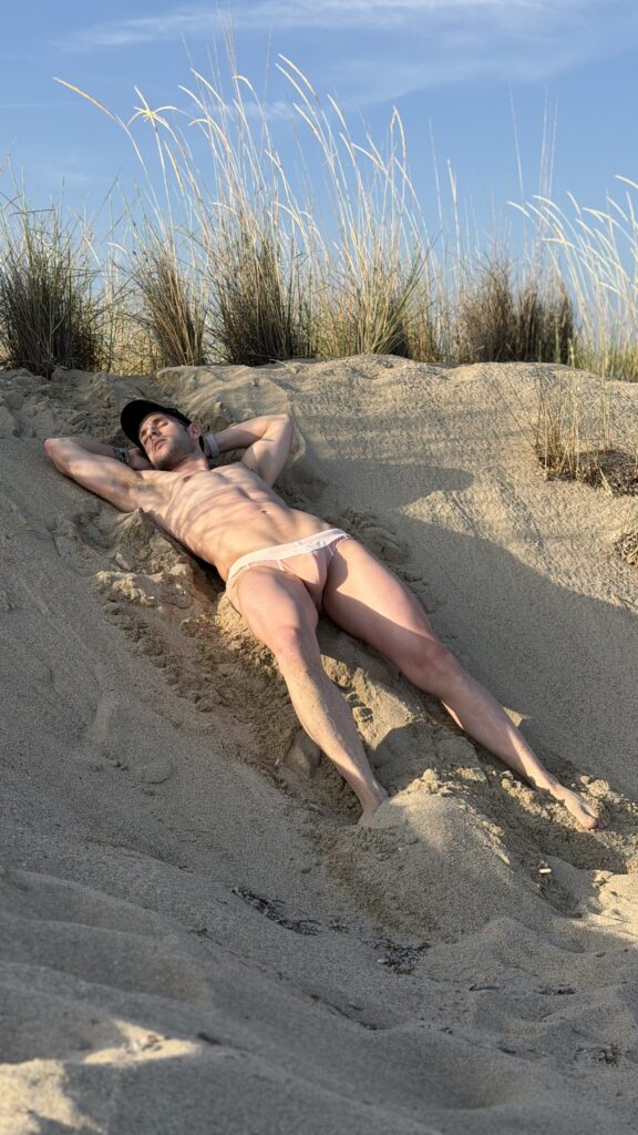 Model Stathis in Marcuse Swimwear