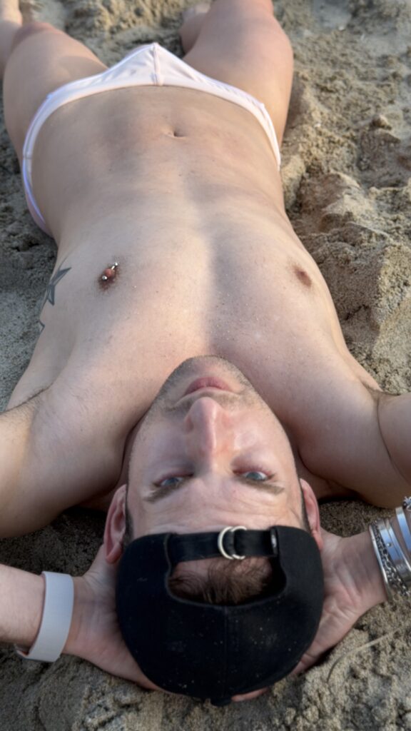 Model Stathis in Marcuse Swimwear