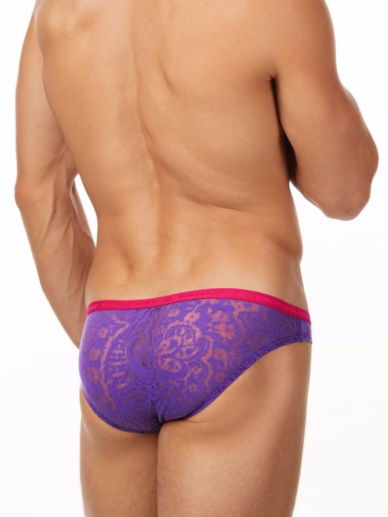 Men's Purple High-Waisted Brief - Sexy Underwear For Men - Body Aware