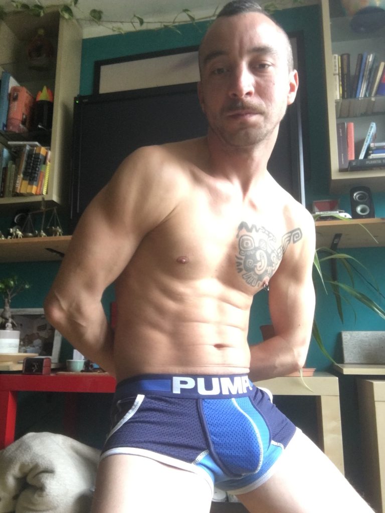 Men and underwear Stay at Home with Michal in PUMP underwear