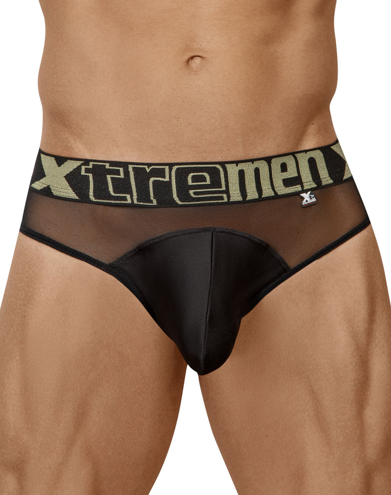 Xtremen underwear - Peekaboo Mesh Brief Black