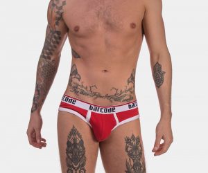 Barcode Berlin underwear - Briefs Kai Red with White