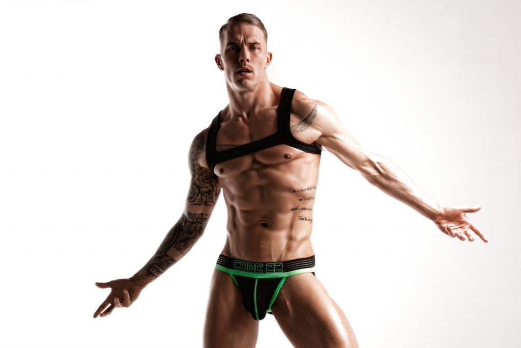 CODE 22 underwear - Neo Gym Jockstrap - Model Tomi Lappi by Joan Crisol