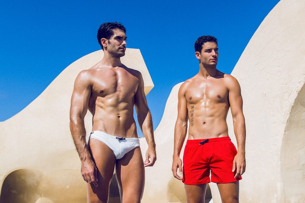 Teamm8 swimwear models Carlos and Alberto. by Adrian C Martin