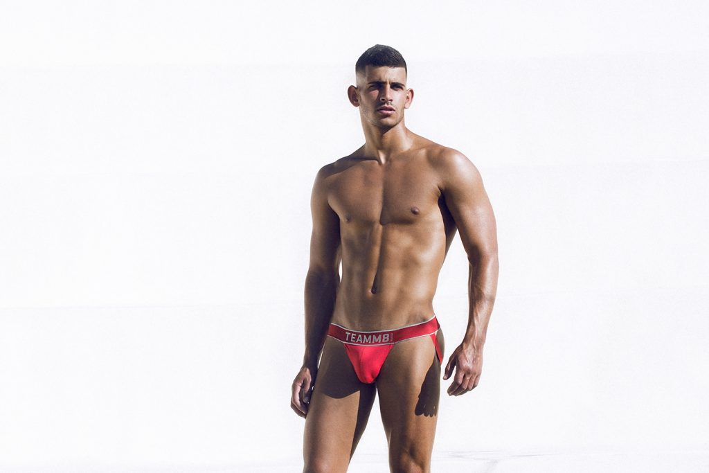 teamm8 underwear - naked jockstrap red