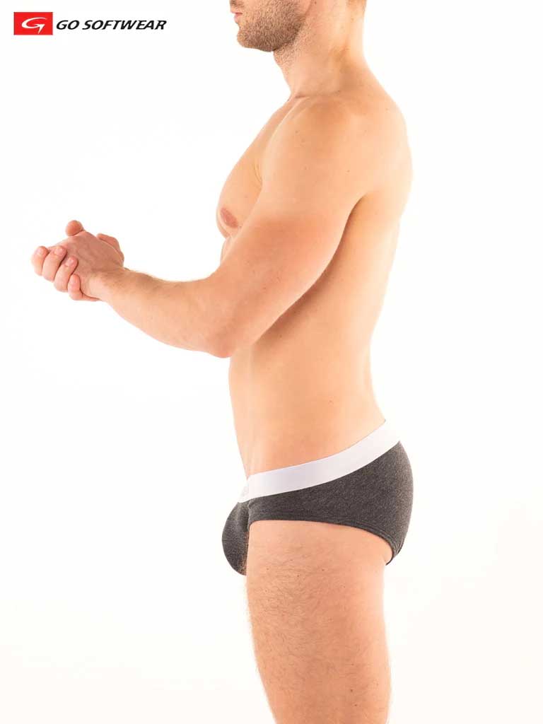 Go Softwear - Boost Double Padded Pouch Brief - Charcoal 